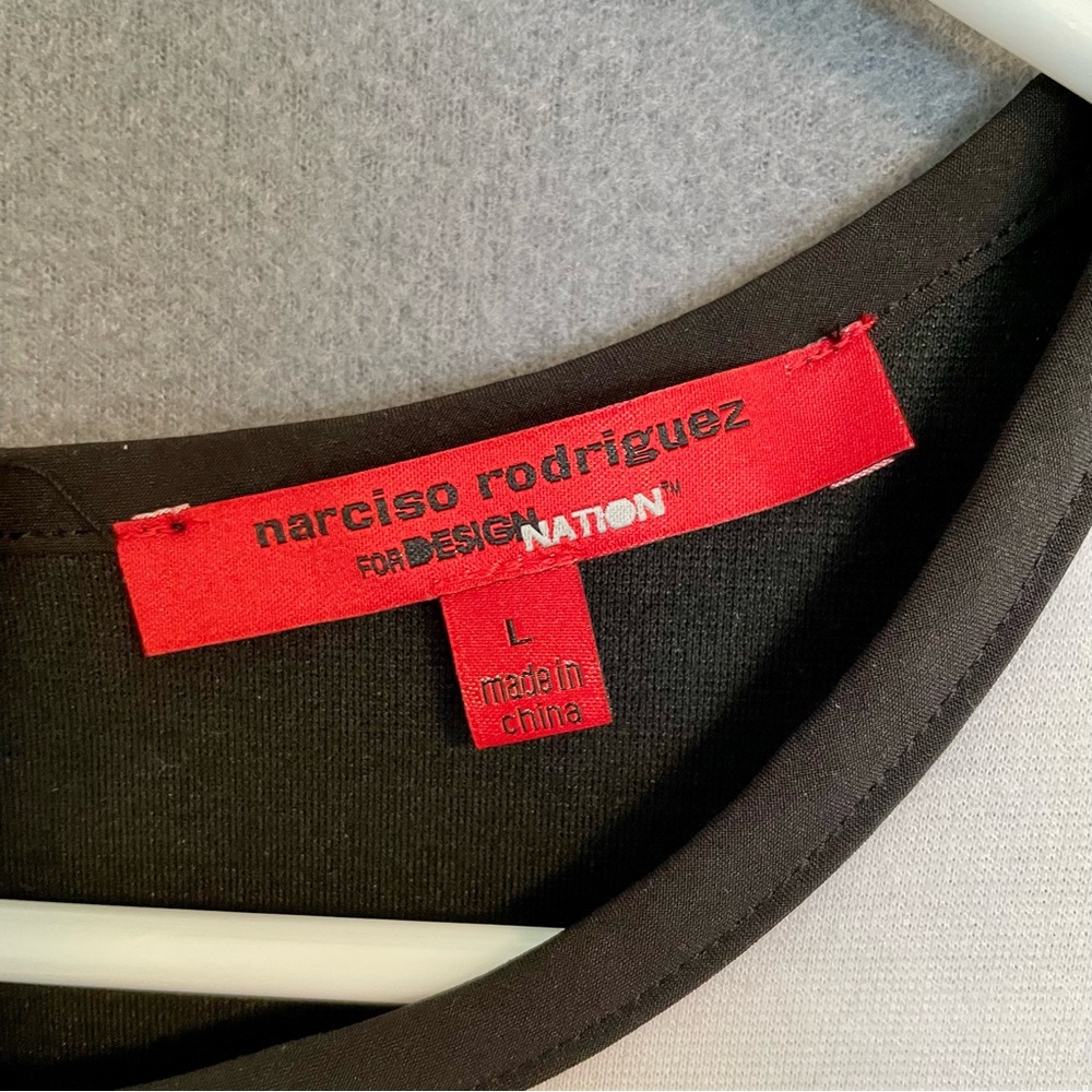 Narciso Rodriguez for Design Nation Size Large Color Block Pencil Dress Midi - Picture 8 of 12